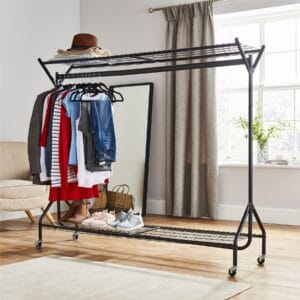 All in One Clothes Rail & hat/box rack