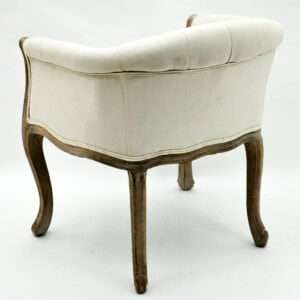 MSL Louis Chair Natural FR Linen Fabric