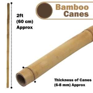 200 x 3ft Bamboo Canes Sticks 90cm