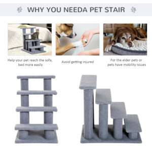 Pawhut Cat Tree Ladder Safety 4 Steps
