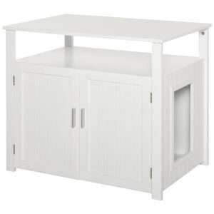 Pawhut Litter Box Tabletop Side Table