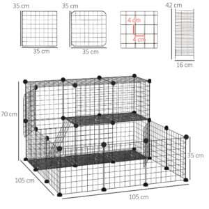 Pawhut DIY Small Animal Cage Pawhut DIY Small Animal Cage