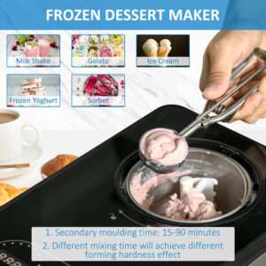 Homcom Ice Cream Maker 1.5L 3 Programs