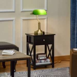 Homcom Banker's Table Lamp Desk Lamp