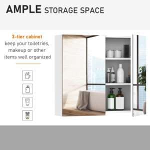 Homcom Wall Mounted Bathroom Storage