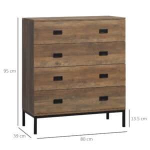 Chest of Drawers 4 Drawer Unit Storage