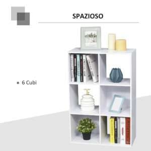 Storage Cabinet Bookcase 6 Cube