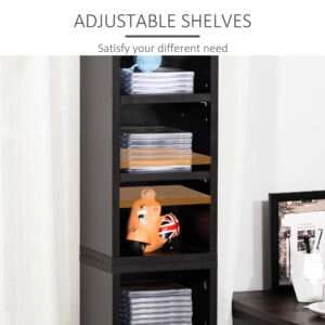CD Media Display Shelf Unit Tower Set of 2
