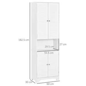 Homcom Bathroom Cabinet Freestanding