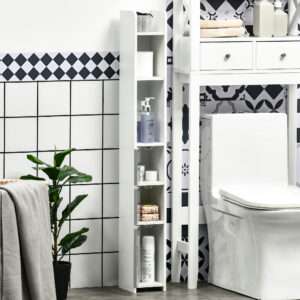 kleankin Freestanding Tall Bathroom Cabinet