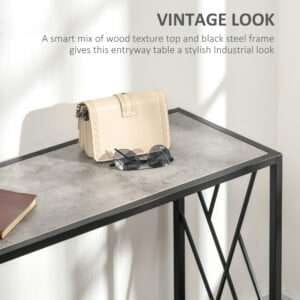 Console Table Vintage Sofa Table Metal Frame