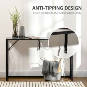 Console Table Vintage Sofa Table Metal Frame