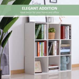 Storage Unit Cabinet 9 Cube White