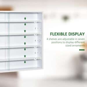Wall Display Shelf Unit Cabinet w/ Shelves