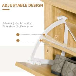 Shoe Storage Cabinet 4 Shelves 2 Drawers