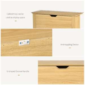 Shoe Storage Cabinet 4 Shelves 2 Drawers