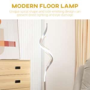 Homcom Spiral Floor Lamp w/ 3 Brightness
