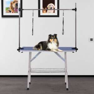 Pawhut Dog Grooming Table Metal Adjustable