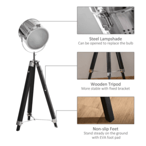 Tripod Floor Lamp Industrial Style