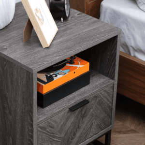 Bedside Table w/ Drawer & Shelf