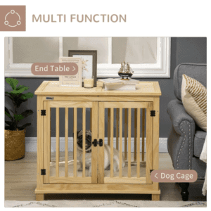 Wooden Dog Crate Furniture w/ Doors