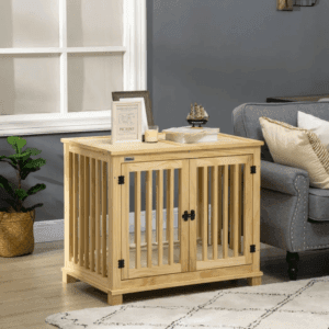 Wooden Dog Crate Furniture w/ Doors