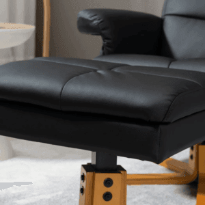 Faux Leather Recliner Chair w/ Footrest