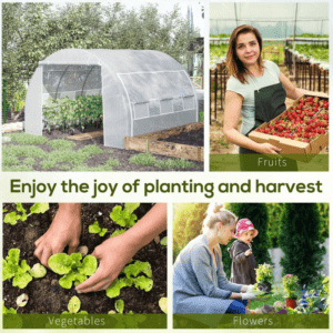 Outsunny Polytunnel Greenhouse Steel