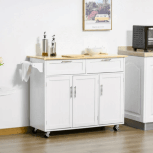 Homcom Kitchen Island Utility Cart