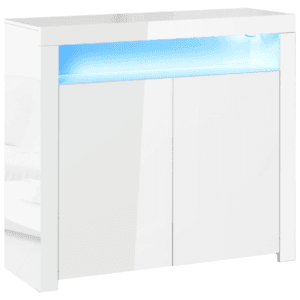 Homcom Cabinet High Gloss LED Light
