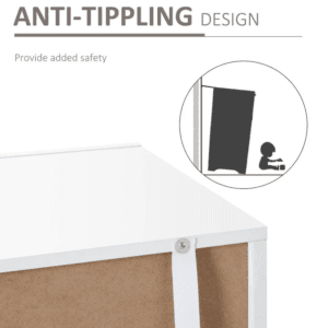 Homcom Cabinet High Gloss LED Light