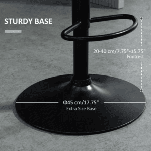 Homcom Bar Stools Set of 2 Velvet-Touch