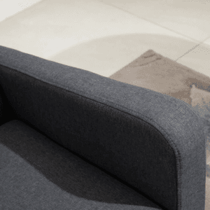 HOMCOM Curved 2 Seat Sofa Linen