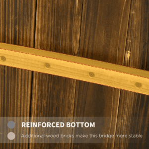 Outsunny 5ft Wooden Garden Bridge