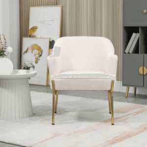 Homcom Fabric Armchair w/ Metal Legs