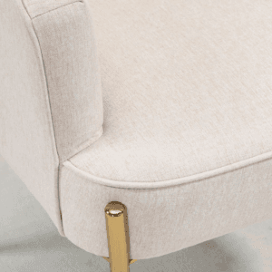 Homcom Fabric Armchair w/ Metal Legs