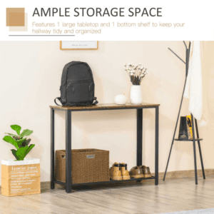 Homcom Console Table Side Table 2-Tier