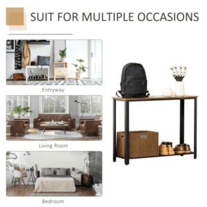 Homcom Console Table Side Table 2-Tier