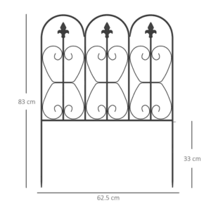 Outsunny 5pcs Decorative Edging