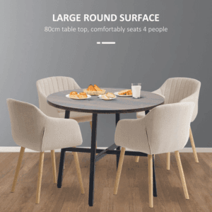 Homcom Round Dining Table 80cm