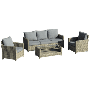Outsunny PE Rattan Sofa Set 4 PCS Patio