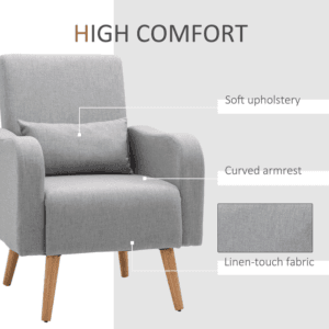 Homcom Accent Chair Nordic Leisure Sofa