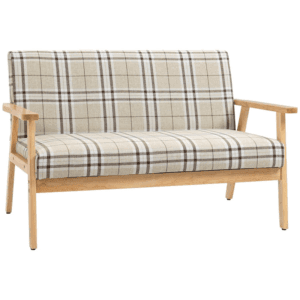 Homcom Sofa 2 Seater w/ Wood Frame