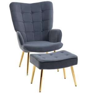 Homcom Armchair Button Tufted