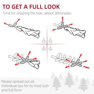 Homcom 5ft Artificial Christmas Tree Slim