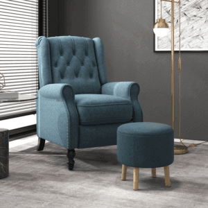 HOMCOM Round Stool Storage Ottoman HOMCOM Round Stool Storage Ottoman