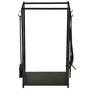 Homcom Wood Log Rack Heavy Duty