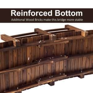 Outsunny Wooden Garden Bridge