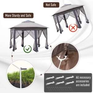 Outsunny Gazebo 4.05m x 4.05m Metal