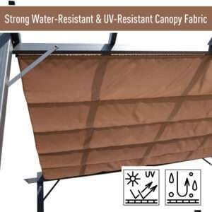 Outsunny Pergola Awning Brown/Black